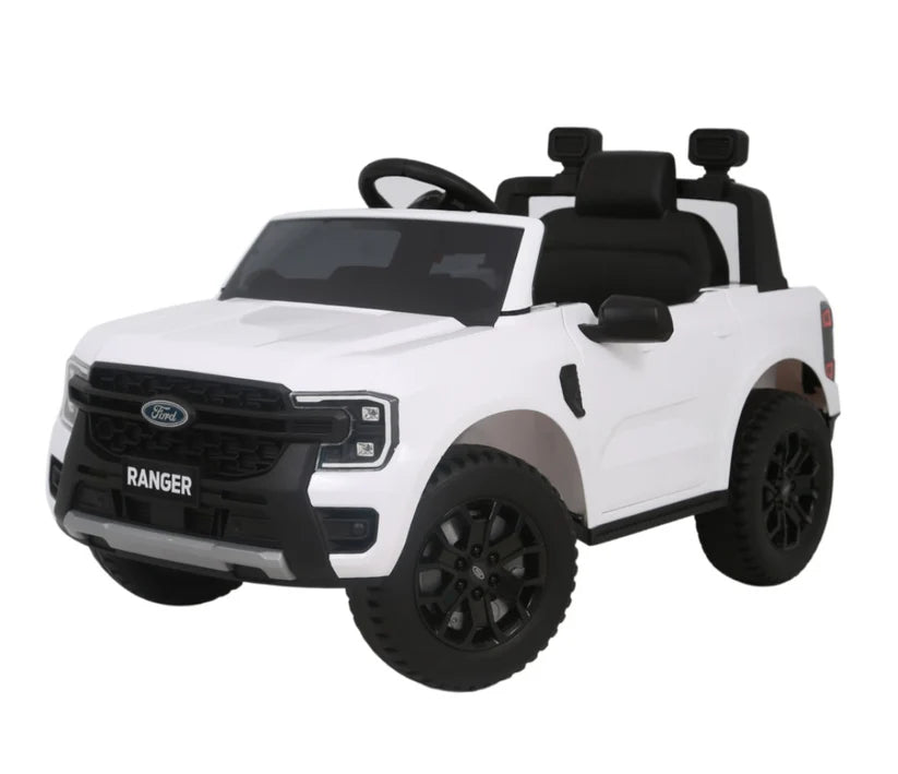 Licensed Ford Ranger Kids Ride-On Car - White